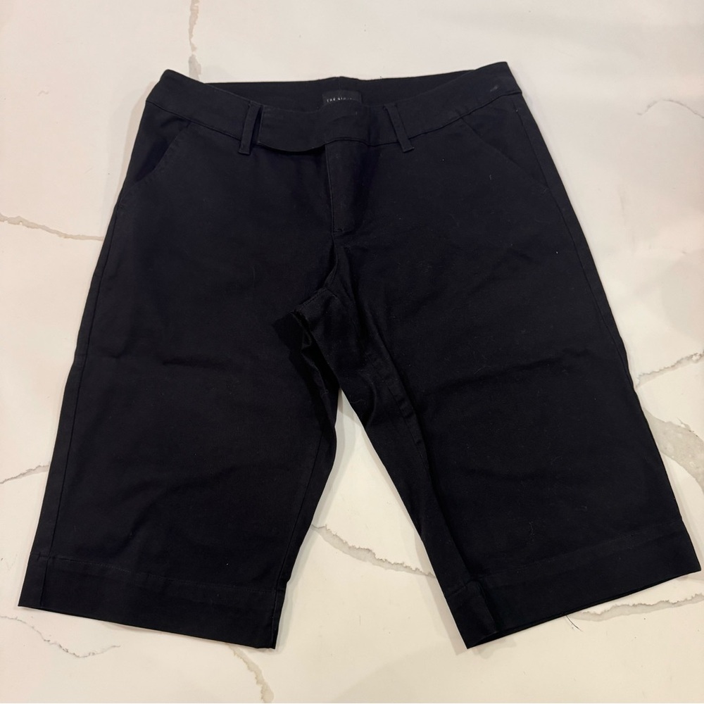 The Limited Shorts Flat Front Shorts Chino Black Size 8